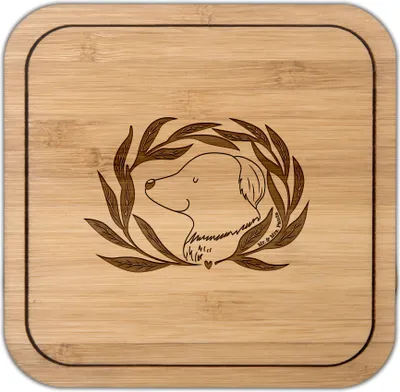 Produktbild von Mr. & Mrs. Panda Tischuntersetzer Hund Blumen - Transparent - Geschenk, gläseruntersetzer, Hundeliebe, Hunde, Untersetzer Kork, Haustier, kunststoff, Hundeglück, Coaster