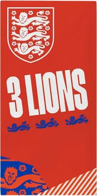 Obrázek produktu pro England FA - ručník, Crest TA10235 (140 cm x 70 cm) (červená/bílá)