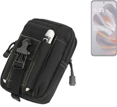Produktbild von K-S-Trade Gürtel Tasche kompatibel mit Motorola Edge 50 Neo Gürteltasche Holster Schutz Hülle Handy Hülle Smartphone outdoor Handy-Hülle schwarz