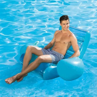 Produktbild von Pool Schwimmsessel Liege aufblasbarer Sessel Schwimmliege Luftmatratze Badeliege