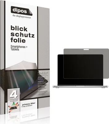 Produktbild von Blickschutzfolie für MacBook Pro M4 14 Zoll 2024 matt Schutzfolie Folie Display Schutz dipos