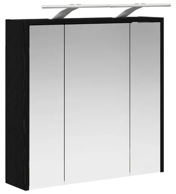 Produktbild von Badezimmerspiegelschrank Schwarz Eichen-Optik