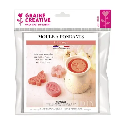Produktbild von Gießform 4 Fondants Kerze Frühling