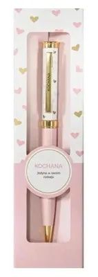 Produktbild von Geschenk-Kugelschreiber mit der Aufschrift „Kochana“ – Be-Happy Gifts