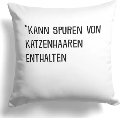 Produktbild von 22Feels Katzen Kissen Lustig Katzenmama Geschenk Cat Moms Spruch Deko Frauen Kann Spuren Von Katzenhaaren Dekoration Wohnaccessoire Wohnzimmer Schlafzimmer Couch