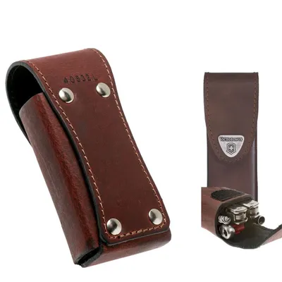 Produktbild von Victorinox Leder-Gürteletui für Swisstool Spirit X Modelle (105mm) - Braun