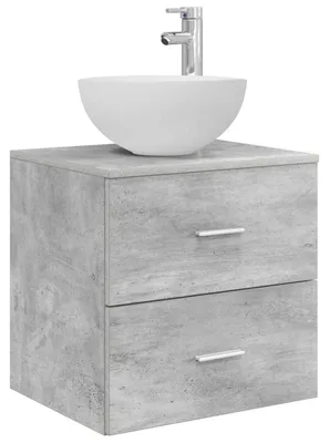 Immagine prodotto di Mobile Lavabo da Parete Grigio Cemento 49,5 x 41 x 64,5 cm