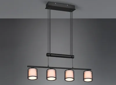 Produktbild von Balken Pendelleuchte höhenverstellbar 4 flammig