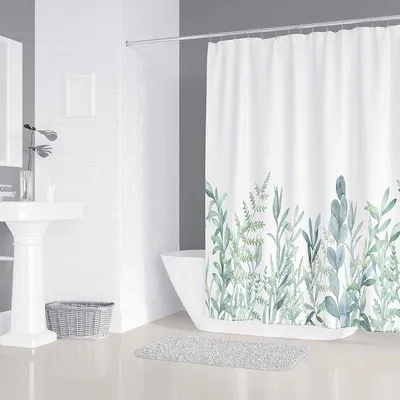 Produktbild von Famanu Duschvorhang 180 x 200 cm - Polyester, wasserabweisend