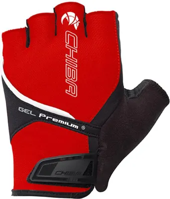 Produktbild von CHIBA Gel Premium - Radhandschuhe kurzfinger rot XXL mit Poron-Gelpolsterung
