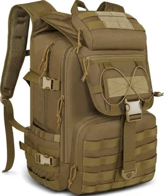 Zdjęcie produktu dla Plecak taktyczny – pojemność 45 l – odporny na warunki atmosferyczne i wytrzymały – odpowiedni do survivalu i trekkingu