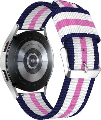 Produktbild von SYSTEM-S Armband 20 mm aus Nylon für Samsung Galaxy Watch 4 Smartwatch in Bunt