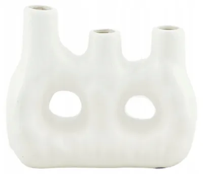 Produktbild von Keramikvase Weiß 15cm Modern