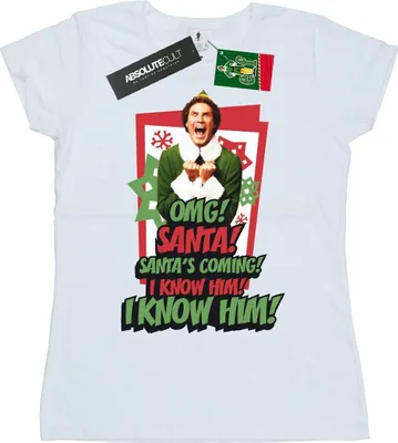 Produktbild von Elf - "OMG Santa" T-Shirt für Damen BI18790 (XXL) (Weiß)