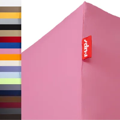 Produktbild von r-up Passt Spannbettlaken 180x200-200x220 bis 35cm Höhe rosa 100% Baumwolle 130g/m²