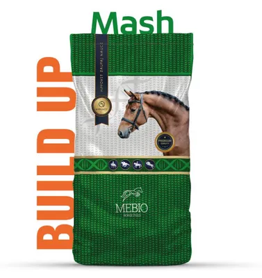 Obrázok produktu pre Mebio Mash – doplnkové krmivo pre kone, Gastro Mash pre kone, Senior Mash pre kone, ľahko stráviteľné, 14 kg