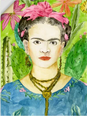 Produktbild von ARTland Wandbild, selbstklebend Frida Kahlo II Größe: 30x40 cm
