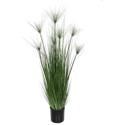 Produktbild von Mica Kunstpflanze Papyrus grün im Topf 150 x 19,5 cm