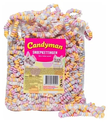 Productafbeelding van Candyman Snoepkettingen - 100 stuks