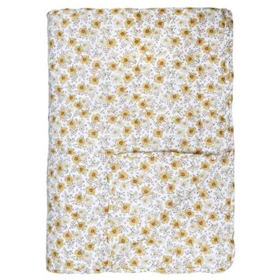 Produktbild von Chic Antique Vintage Quilt mit Margeritenprint Creme