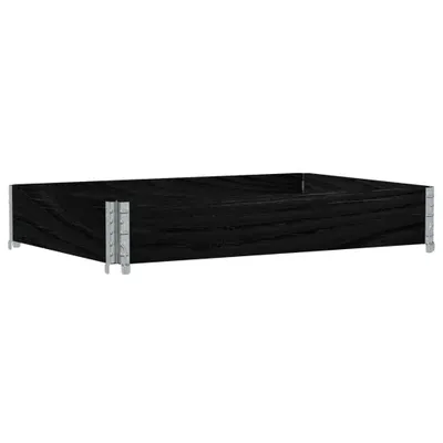 Produktbild von Pflanzkasten Schwarz 120x80 cm Massivholz Kiefer