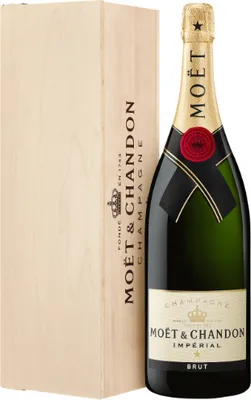 Produktbild von Moët & Chandon Impérial brut Champagner Jeroboam in hochwertiger Holzkiste Champagne Frankreich | 12 % vol | 3 l