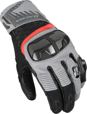 Immagine prodotto di Guanti da moto Macna Chizu, grigio/nero/rosso, taglia L