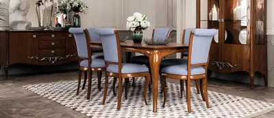 Produktbild von Stühle Wohnzimmer Esszimmer Lehnstuhl Polsterstuhl ohne Armlehne Luxus Sessel