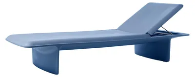 Produktbild von Verstellbare Sonnenliege modernes Design für Strand und Garten Ponente Slide - Blau