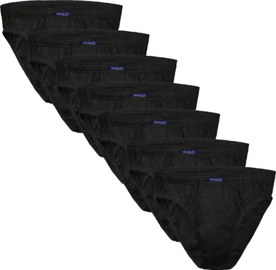 Produktbild von BRUBAKER 7er Pack Herren Slips 100% Baumwolle - Gr. XL anthrazit