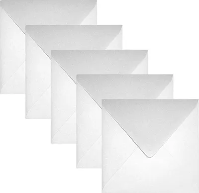 Image de Enveloppe K4 NK Aster Metallic White 120g - 25pcs