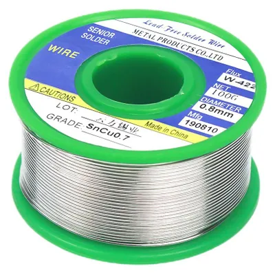 Lötdraht 0,8 mm, bleifrei, 100 g, mit Kolophoniumkern
