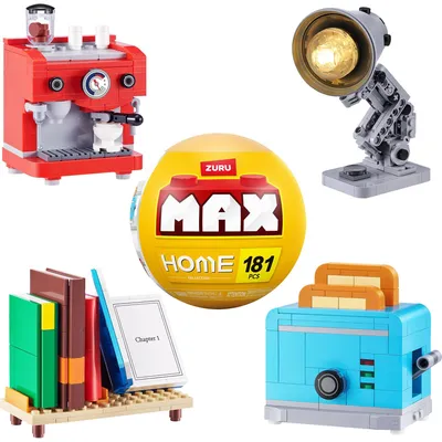 Immagine prodotto di Mattoncini da costruzione Max Premium Home Series 1 assortiti in 4 pezzi