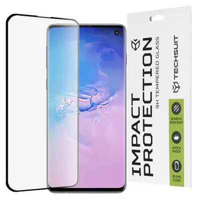 Obrázek produktu pro Techsuit 111D Full Cover / Full Glue Glass / 3D Curved Screen ochranné sklo pro Samsung Galaxy S10 – černé