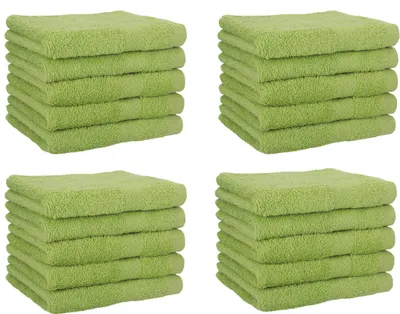 Produktbild von Betz 20 Stück Gästetücher 30x50 cm PREMIUM 100% Baumwolle Set Farbe: avocadogrün
