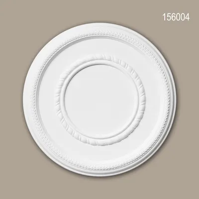 Produktbild von PROFHOME 156004 Rosette aus Polyurethan Deckenrosette Zierelement Ø 43,5 cm