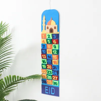 Produktbild von Ramadan Hängekalender Countdown-Kalender Hängetasche Wandkalender Aufbewahrungstasche