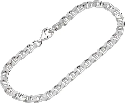 Produktbild von Armband 925 Sterling Silber 19cm Stegpanzerkette diamantiert Damen Armkette fein