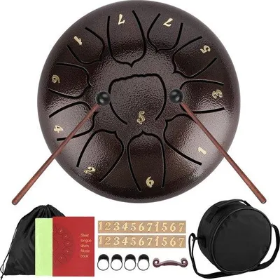 Produktbild von Stahlschlagzeug - Handpan - Schlagzeug - Klankschaal - Handpan Drum