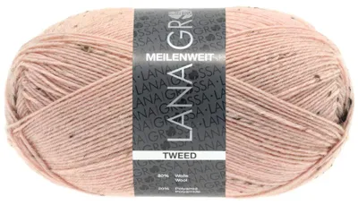 Produktbild von Lana Grossa - Meilenweit 100g Tweed 0149 rose tweed