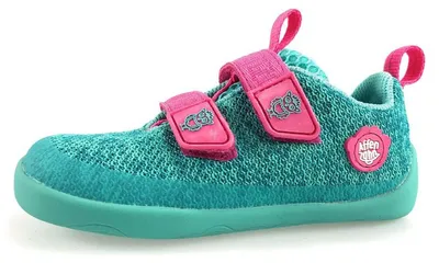 Image de Affenzahn, chaussures de maison pour filles, modèle "Happy Owl", en tricot, chaussures pieds nus