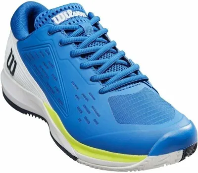 Produktbild von Wilson Rush Pro Ace Clay Mens Tennis Shoe Lapis Blue /White/Safety Yellow 44 2/3 Herren Tennisschuhe
