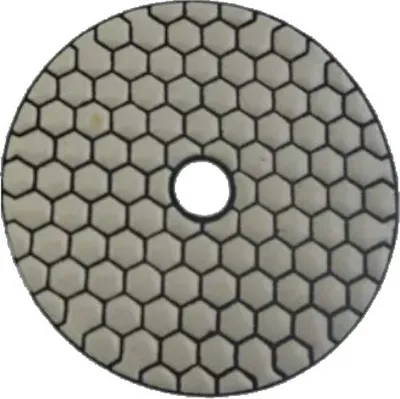 Produktbild von Trade-Shop 100mm M14 Trocken Diamant Schleifscheibe / Polierscheibe / Polierpad für Klett Schleifteller Winkelschleifer Schleifmaschine / Körnung 50