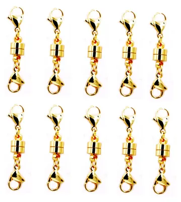 Schmuckverschlüsse Magnetisch, 10 Stück, Gold, 38mm