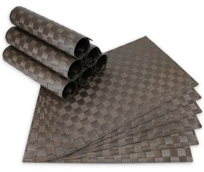 Immagine prodotto di Tovagliette MODERN set di 12 marrone come tovagliette da tavola