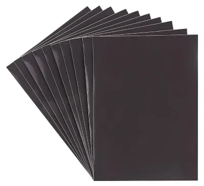 Imagen del producto de Hojas magnéticas autoadhesivas - Grosor: 0,6 mm - Ideales para guardar plantillas de relieve y corte - Formato DIN A6 - Paquete de 10 unidades