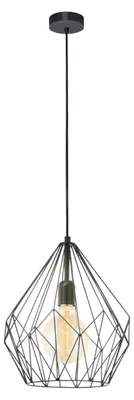 Produktbild von EGLO Carlton, 1 Glühbirne(n), E27, IP20, Schwarz