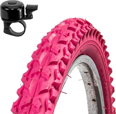 Produktbild von 1 x Roverstone 24" Fahrradreifen Fahrradmantel rosa 57-507 (24x2,125) inkl. Fahrradklingel