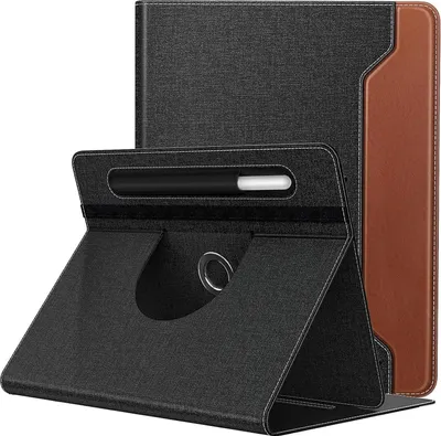 Immagine prodotto di TiMOVO custodia universale per tablet da 9-11 pollici custodia per penna supporto girevole a 360 gradi denim