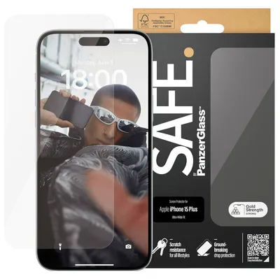 Productafbeelding van SAFE by PanzerGlass Ultra-Wide Fit Screenprotector voor de Apple iPhone 15 Plus